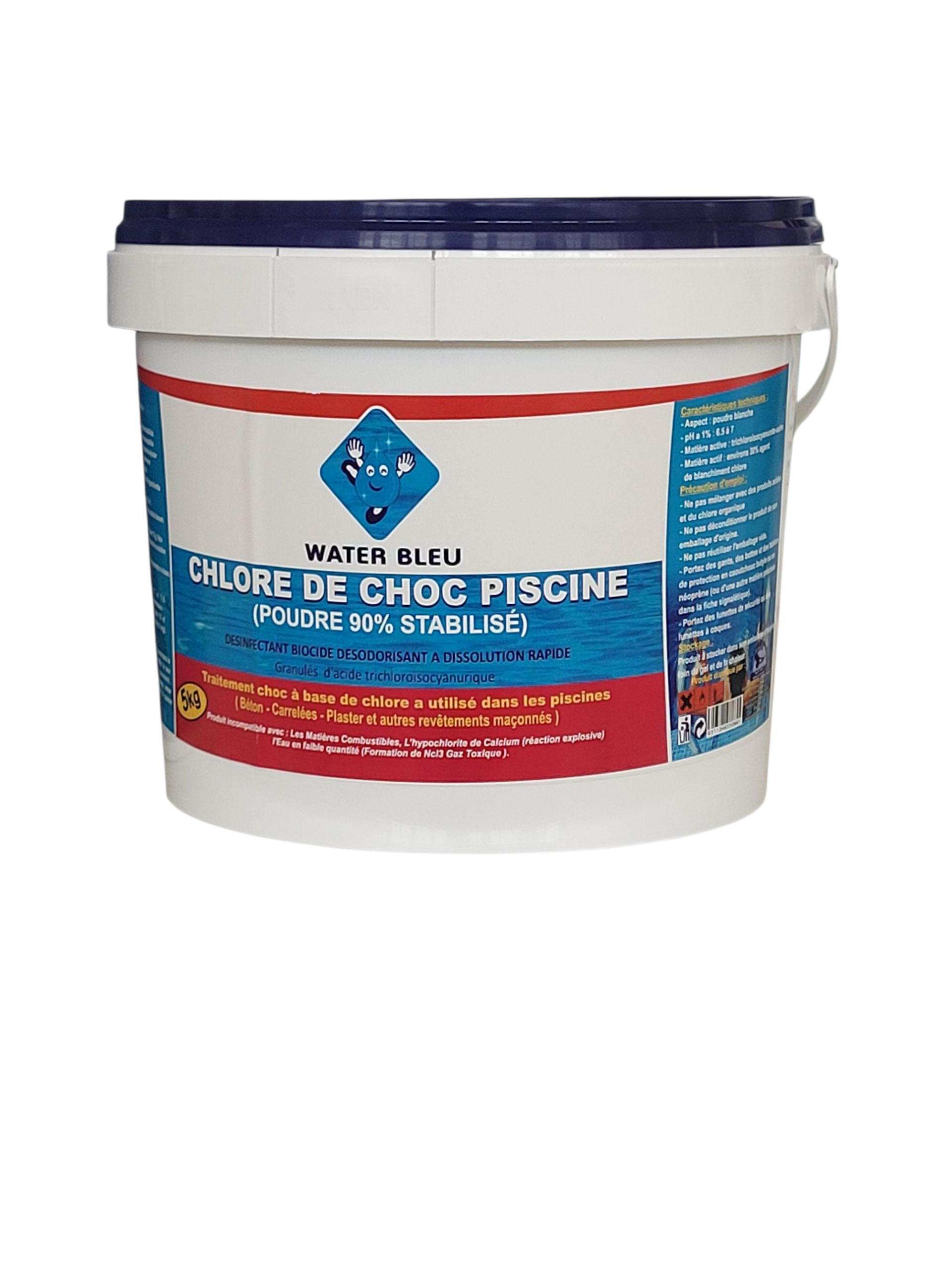 WATER BLEU CHLORE DE CHOC GRANULE 70% min